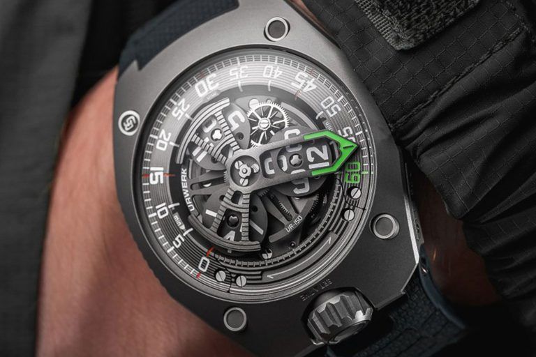 Kỳ Lân Luxury dong ho urwerk ur 150 scorpion 1 Đồng hồ Urwerk UR-150 Scorpion