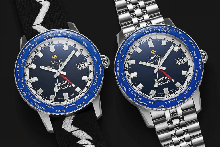 Đồng hồ Zodiac x Rowing Blazers Super Seawolf World Time GMT 1 Kỳ Lân Luxury dong ho zodiac rowing blazers super seawolf world time gmt kylanluxury 3 min Đồng hồ Zodiac x Rowing Blazers Super Seawolf World Time GMT