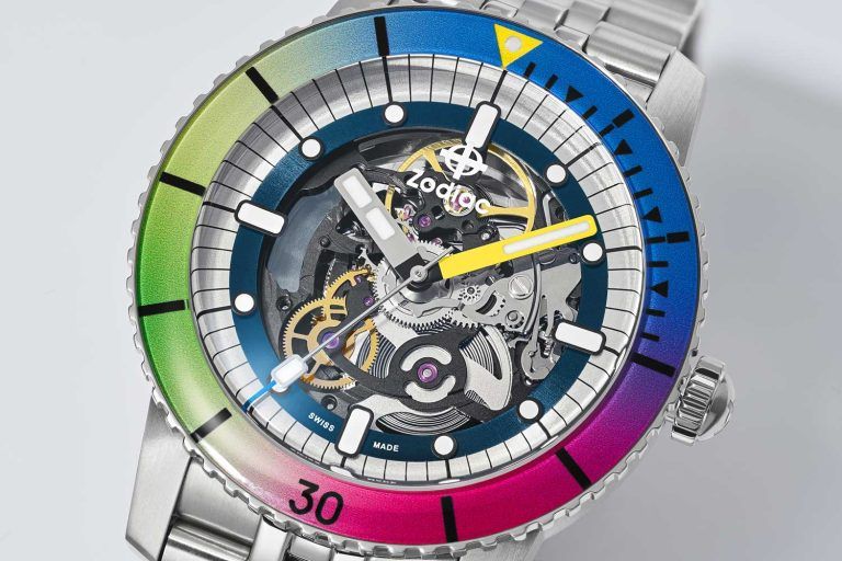 Kỳ Lân Luxury dong ho zodiac super sea wolf skeleton 6 15 rainbow Đồng hồ Zodiac Super Sea Wolf Skeleton 6-15 Rainbow