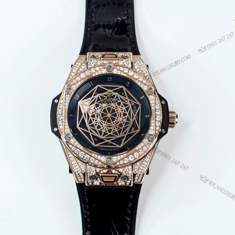 Đồng hồ Hublot Big Bang Sang Bleu King Gold Pave 39mm - 465.OS.1118.VR.1704.MXM18