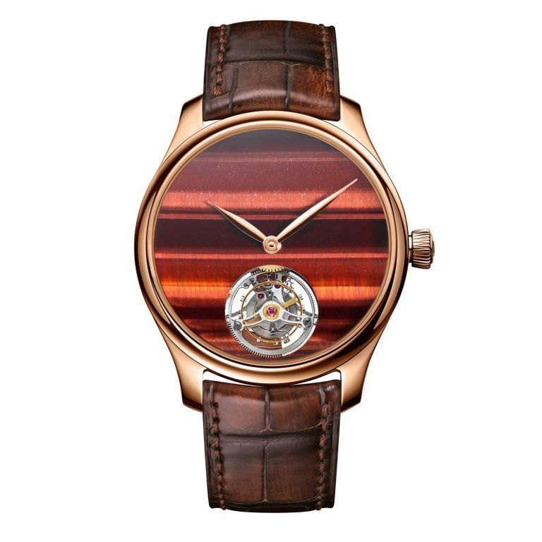 Kỳ Lân Luxury endeavour tourbillon concept tiger s eye voi mat so bang da tu nhien mat ox Những mẫu đồng hồ tuyệt đẹp dành cho năm 2021