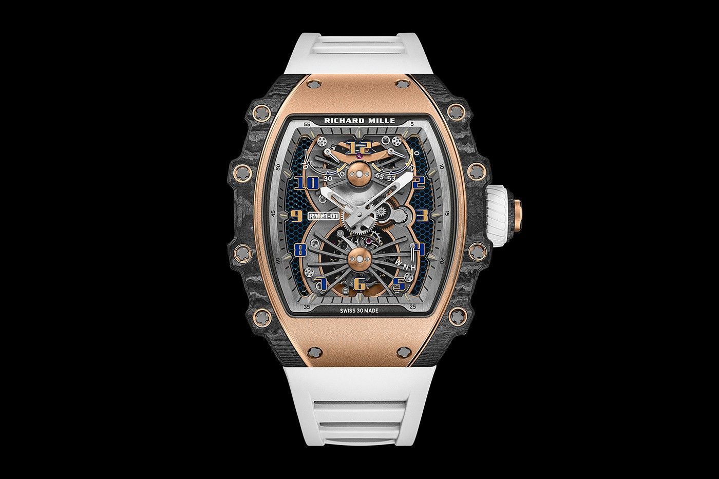 Kỳ Lân Luxury https hypebeast com image 2021 04 richard mille rm 21 01 tourbillon aerodyne info 03 Richard Mille tung ra một phiên bản giới hạn RM 21-01 Tourbillon Aerodyne ĐỘC LẠ