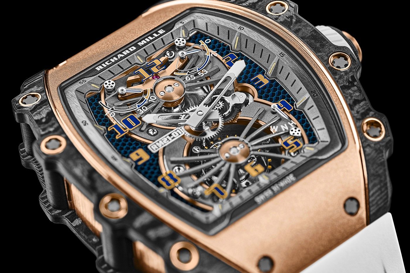 Kỳ Lân Luxury https hypebeast com image 2021 04 richard mille rm 21 01 tourbillon aerodyne info 05 Richard Mille tung ra một phiên bản giới hạn RM 21-01 Tourbillon Aerodyne ĐỘC LẠ