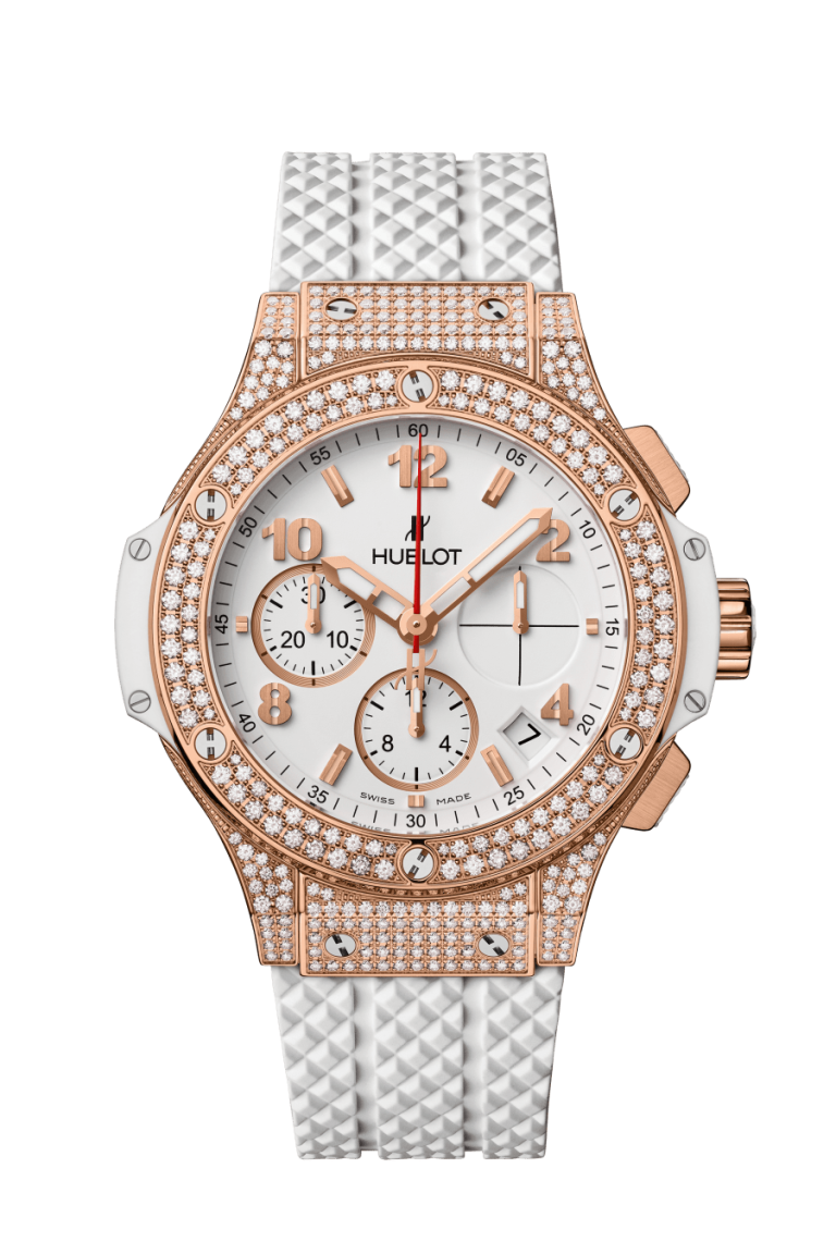 Kỳ Lân Luxury hublot big bang gold white pave ve de p tho i thu o ng da n da u mo i xu hu o ng Hublot Big Bang Gold White Pavé - Vẻ đẹp thời thượng dẫn đầu mọi xu hướng