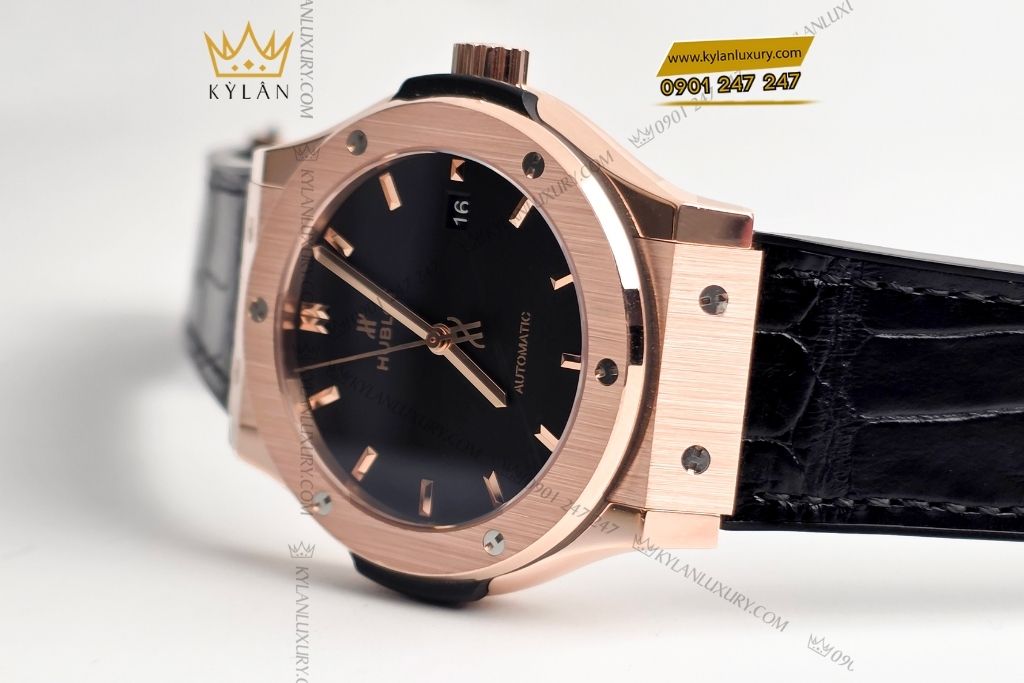 Kỳ Lân Luxury hublot classic fusion king gold 42mm 4 1 Đồng hồ Hublot Classic Fusion King Gold 42mm