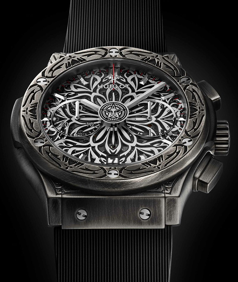 Kỳ Lân Luxury hublot classic fusion shepard fairey limited edition watch engraved artistic 1 1725x2048 1 Hublot cùng Shepard Fairey hợp tác ra mắt dòng đồng hồ mới nhất