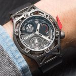 Kỳ Lân Luxury hublot techframe ferrari 70 years tourbillon chronograph 1 2 Hublot Techframe Ferrari Tourbillon Chronograph Titanium