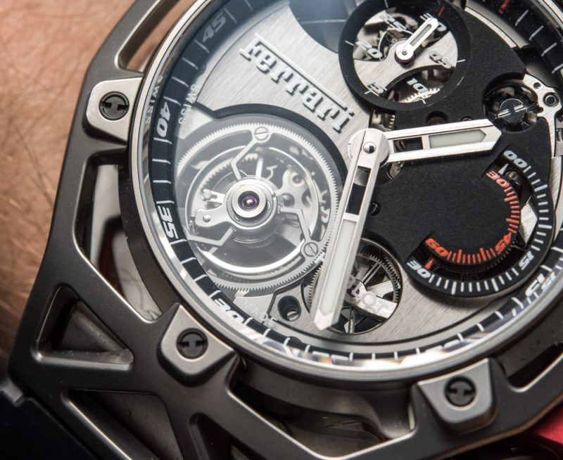 Kỳ Lân Luxury hublot techframe ferrari 70 years tourbillon chronograph 12 1 Hublot Techframe Ferrari Tourbillon Chronograph Titanium