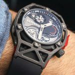 Kỳ Lân Luxury hublot techframe ferrari 70 years tourbillon chronograph 13 1 Hublot Techframe Ferrari Tourbillon Chronograph Titanium