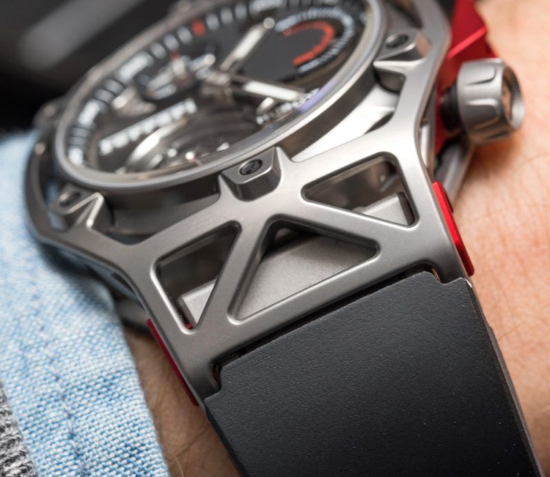 Kỳ Lân Luxury hublot techframe ferrari 70 years tourbillon chronograph 8 1 Hublot Techframe Ferrari Tourbillon Chronograph Titanium