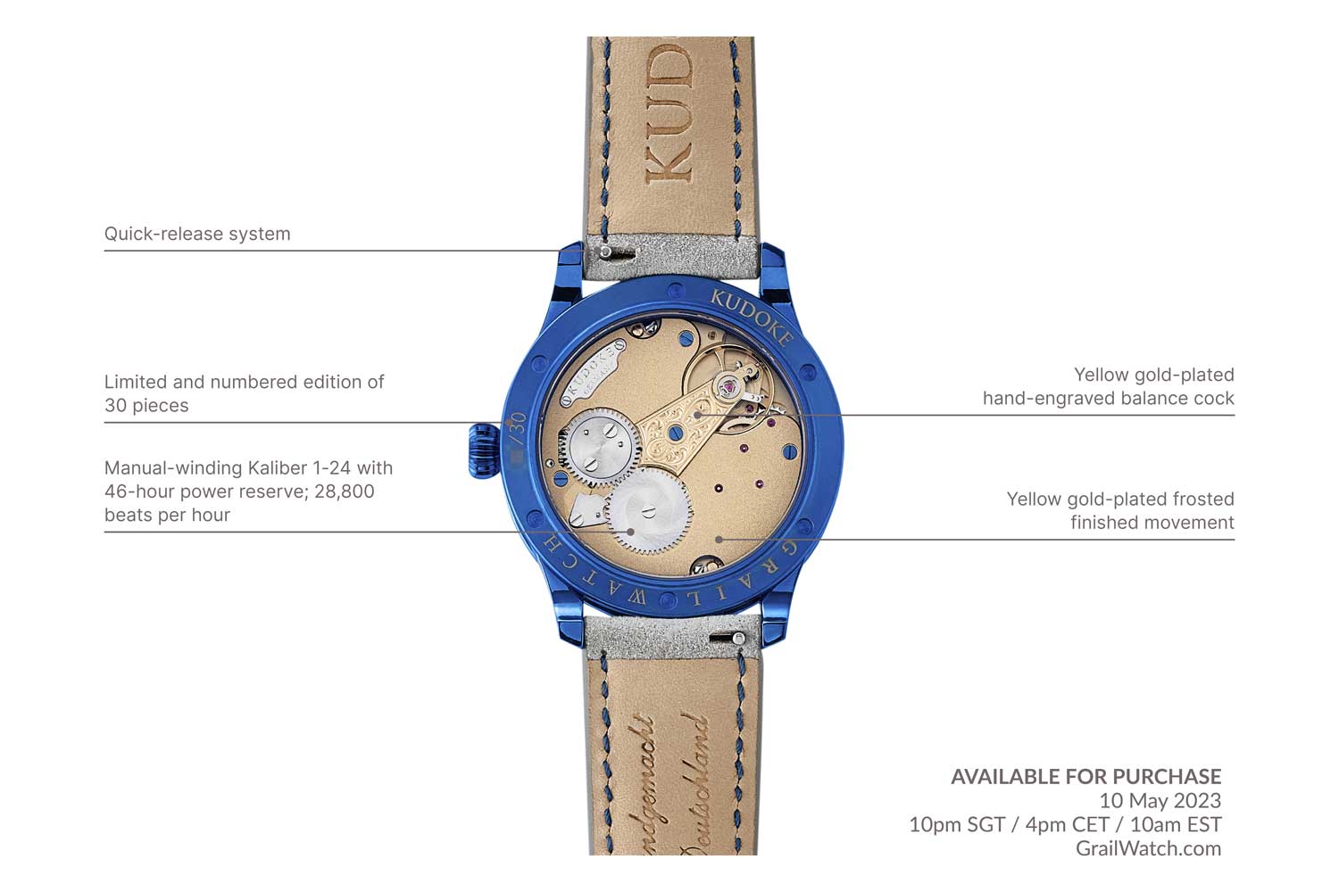 Đồng hồ Grail Watch 8 Kudoke 2 “Starry Night”