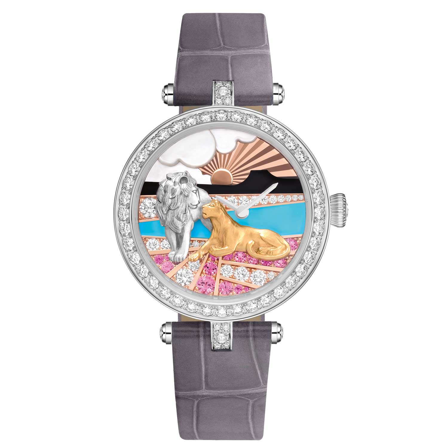 Kỳ Lân Luxury lady duo de lions Đồng hồ Van Cleef & Arpels Extraordinary Dials