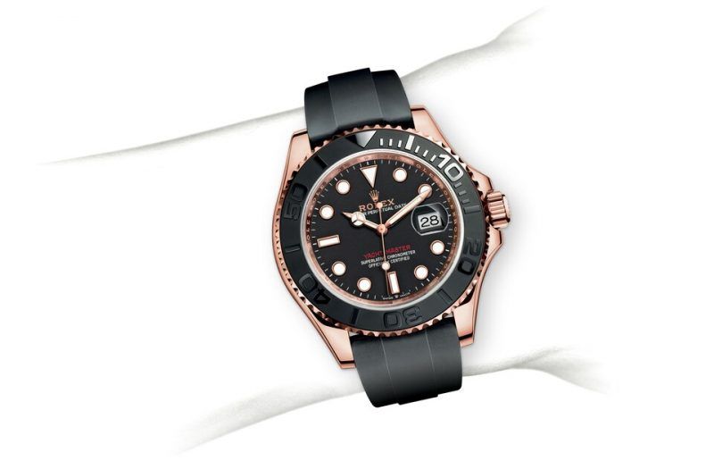 Kỳ Lân Luxury m126655 0002 modelpage on wrist landscape 1 ROLEX YACHT-MASTER 40 - VÀNG EVEROSE 18 CT - M126655-0002