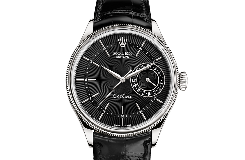 Kỳ Lân Luxury m50519 0007 ROLEX CELLINI DATE - 39 mm, vàng trắng 18 ct - M50519-0007