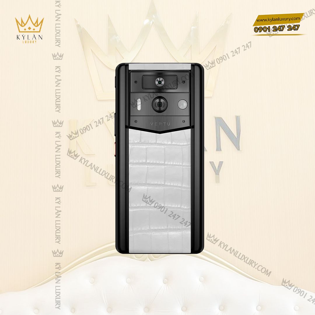 Kỳ Lân Luxury metavertu 2nd generation white alligator web3 ai phone 3 Điện thoại Metavertu 2nd Generation White Alligator Web3 AI Phone