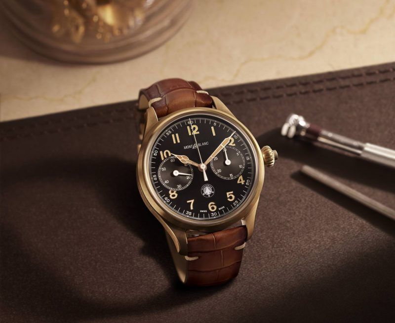 Kỳ Lân Luxury montblanc 1858 monopusher chronograph origins limited edition 100 128506 1 800x655 1 Top những mẫu đồng hồ thể thao tuyệt vời được ra mắt năm 2021(2)