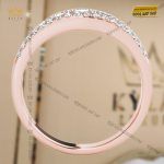 Nhẫn Kim Cương Triple Row Rose Gold