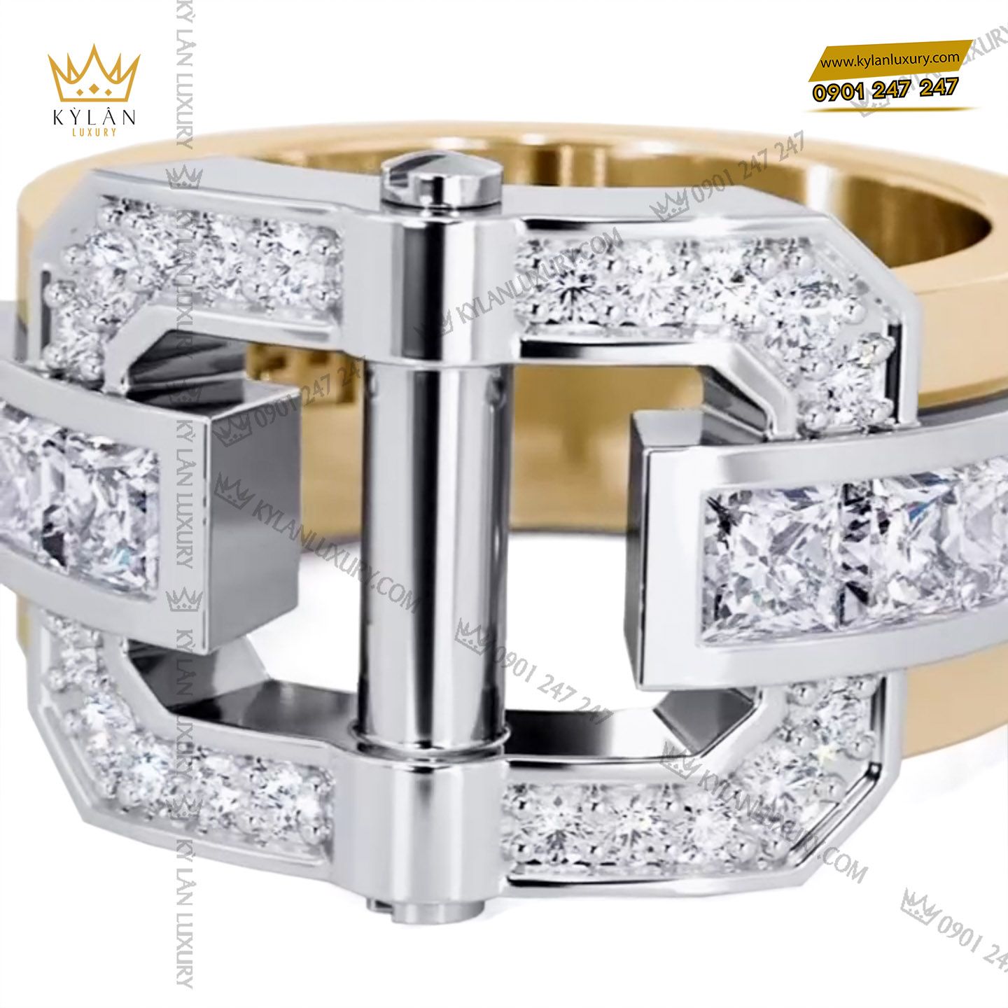 Kỳ Lân Luxury nhan nam vang nguyen khoi belt buckle 1 Nhẫn Nam Vàng Nguyên Khối Belt Buckle