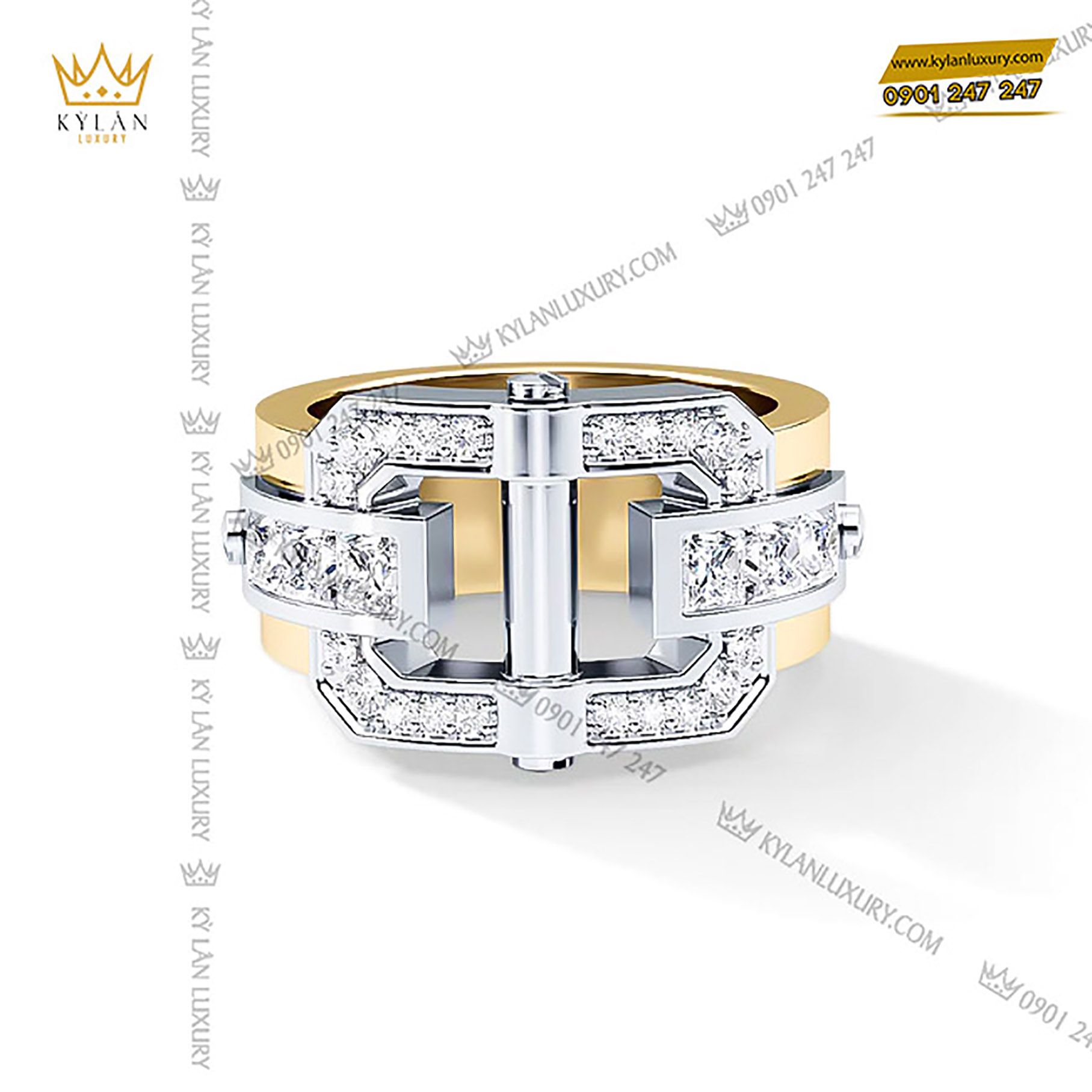 Kỳ Lân Luxury nhan nam vang nguyen khoi belt buckle 6 copy Nhẫn Nam Vàng Nguyên Khối Belt Buckle