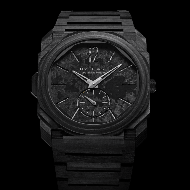 Kỳ Lân Luxury octo finissimo minute repeater carbon 2018 bang carbon mong ctp min Đồng hồ Octo Finissimo CarbonGold của Bulgari