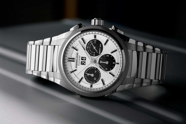 Kỳ Lân Luxury parmigiani tondagraph gt silver black chiec dong ho doanh nhan 1 Parmigiani Tondagraph GT Silver Black chiếc đồng hồ doanh nhân