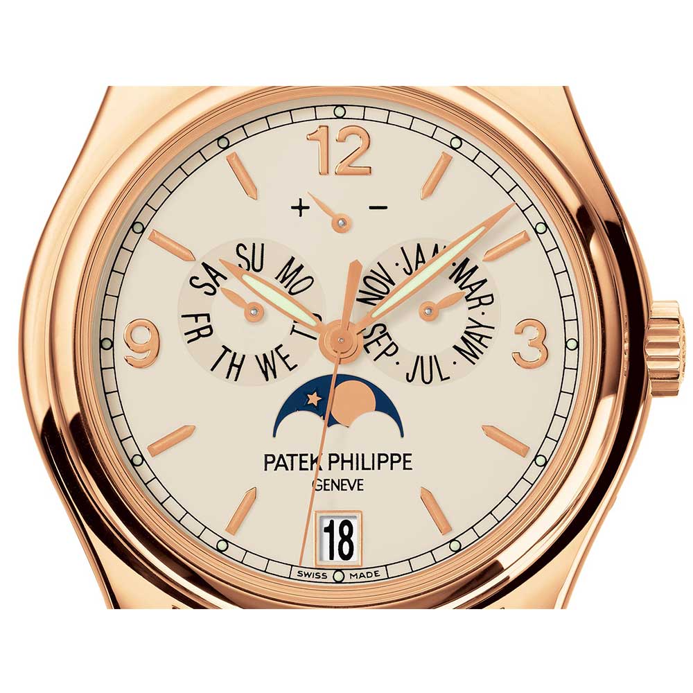 Kỳ Lân Luxury patek philippe complications cream dial mens 18k rose gold watch 5146 1r 001 2 2 Giới thiệu Patek Philippe Complications Cream Dial Mens 18K Rose Gold Watch 5146/1R-001