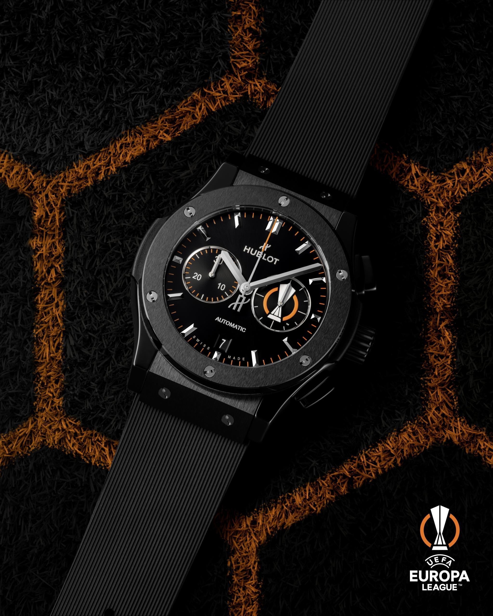 Phiên bản Hublot Classic Fusion Chronograph Uefa Europa Leahue Ceramic 