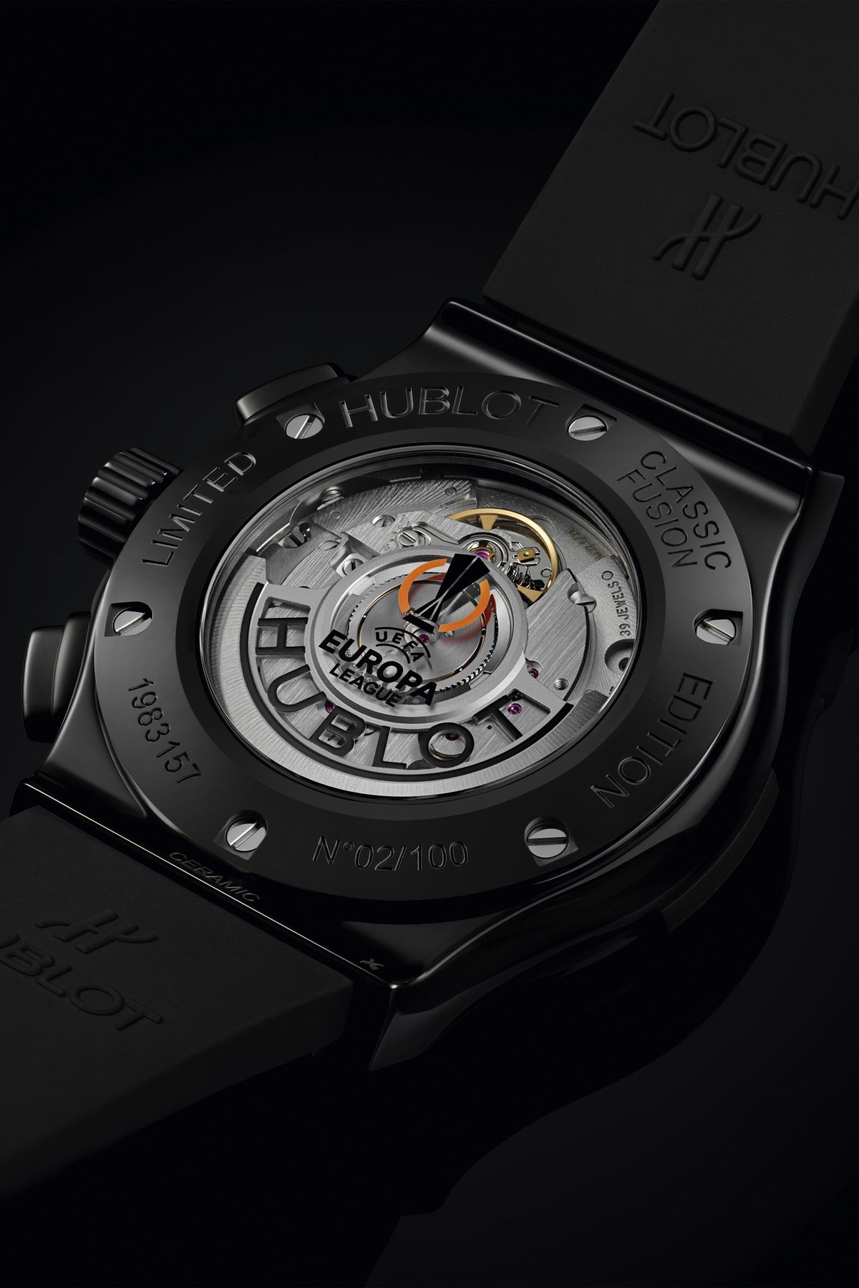 Phiên bản Hublot Classic Fusion Chronograph Uefa Europa Leahue Ceramic 