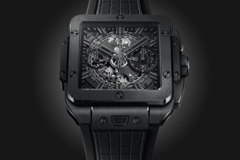 Kỳ Lân Luxury phien ban hublot square bang unico all black 42mm 3 Phiên bản Hublot Square Bang Unico All Black 42mm