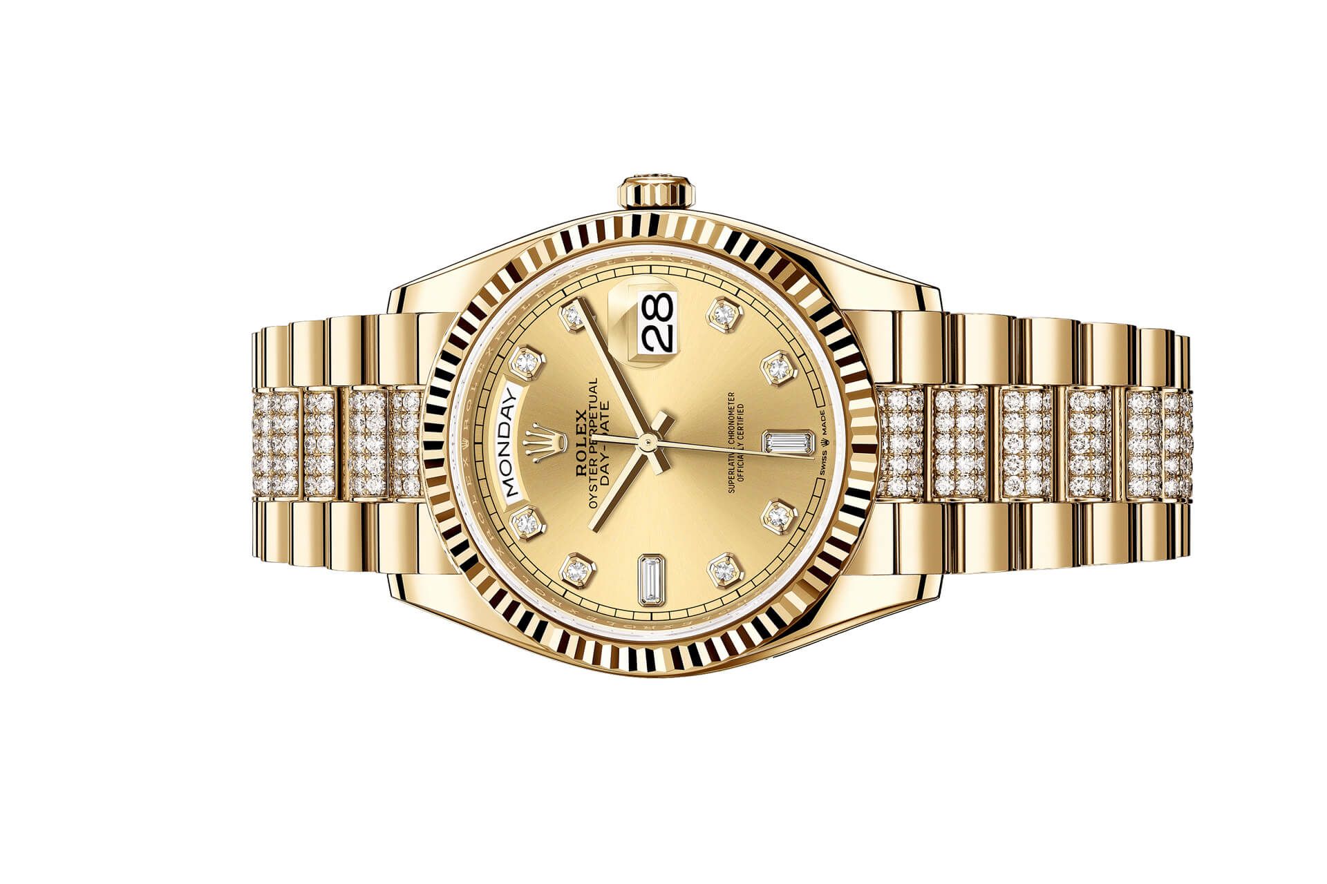 Kỳ Lân Luxury rolex day date 36 vang vang 18 ct m128238 0026 ROLEX DAY-DATE 36 Vàng vàng 18 ct - m128238-0026