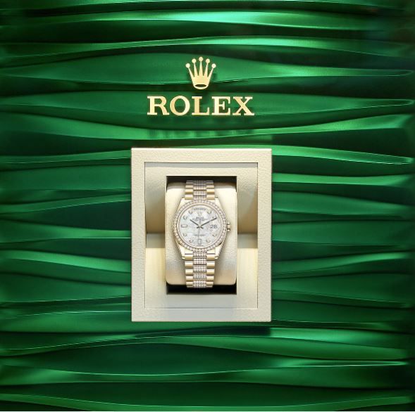 Kỳ Lân Luxury rolex day date 36 vang vang 18ct m128348rbr 0019 1 ROLEX DAY - DATE 36 Vàng Vàng 18ct - m128348rbr-0019