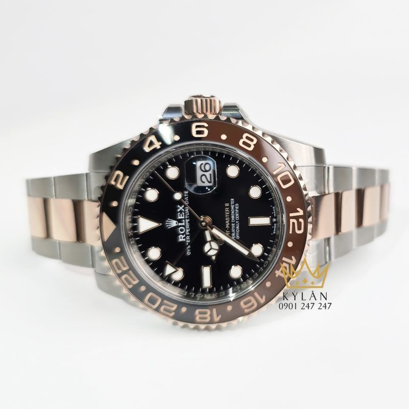 Kỳ Lân Luxury rolex gmt master ii 126711chnr 0002 root beer 1 Đồng hồ Rolex GMT Master II 126711CHNR-0002 "Root Beer"