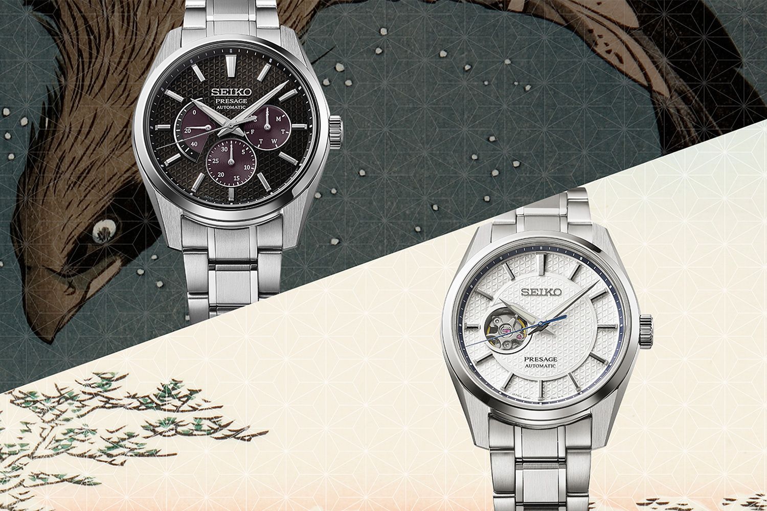Kỳ Lân Luxury seiko presage lich co vien sac net spb307 va open heart spb309 (P3) Seiko Presage Sharp Edged phong cách mới