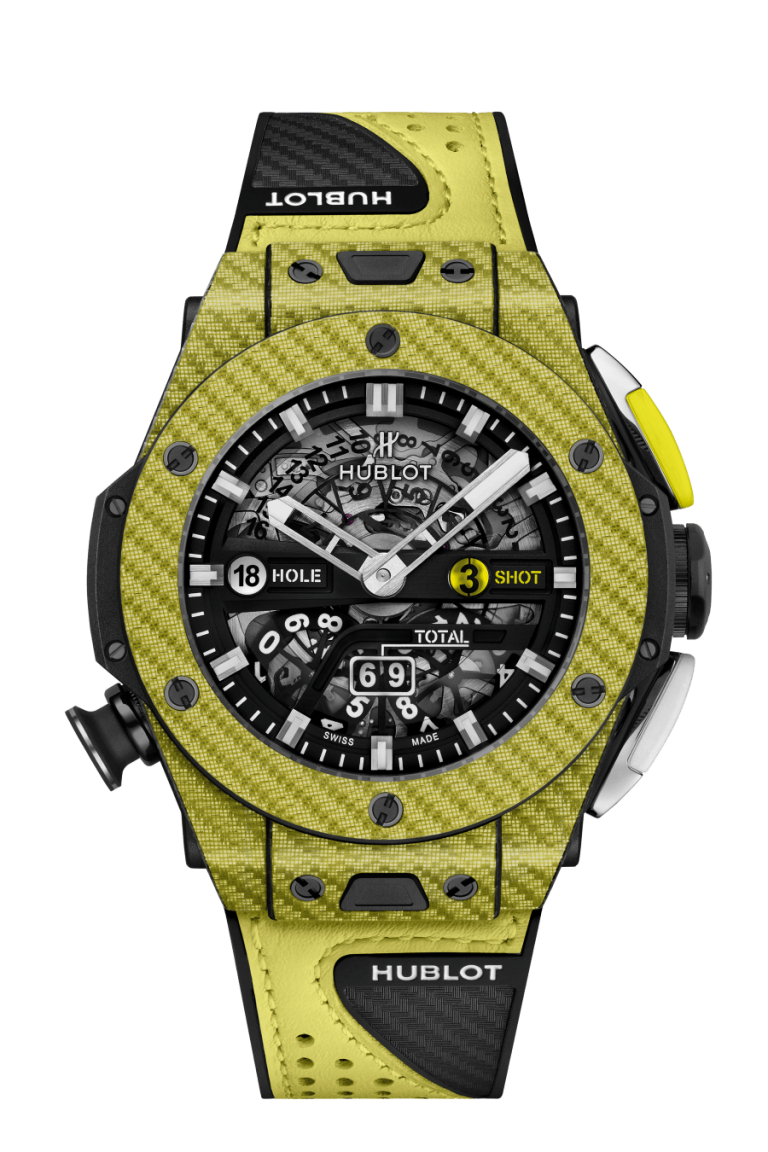 Kỳ Lân Luxury sie u pha m hublot big bang unico golf yellow carbon 45mm Siêu phẩm HUBLOT BIG BANG UNICO GOLF YELLOW CARBON 45mm.