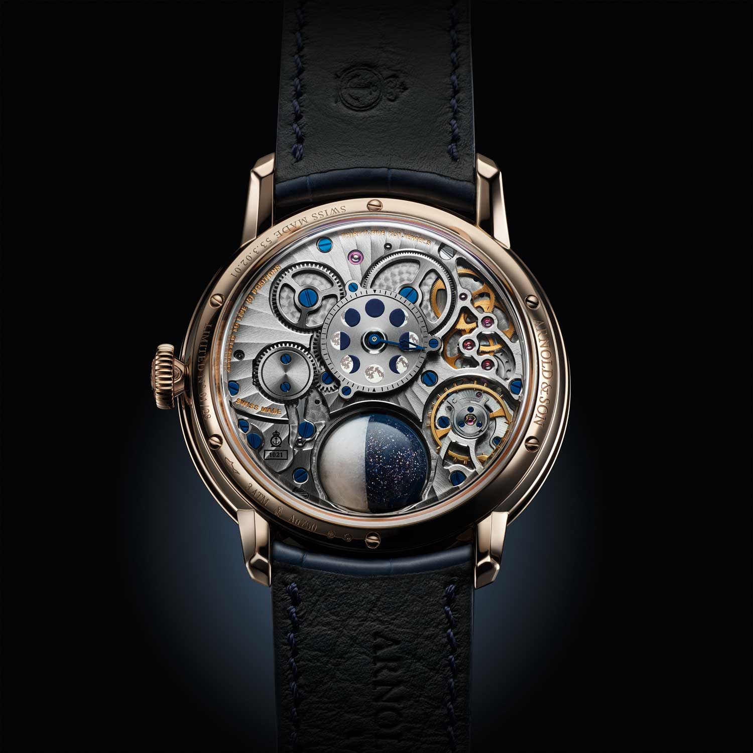 Siêu phẩm đồng hồ mặt trăng Arnold & Son Luna Magna
