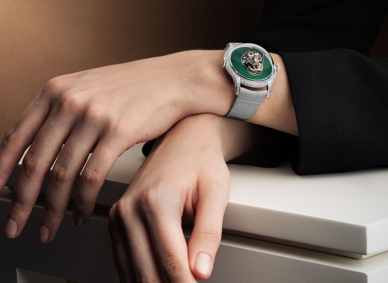 Siêu phẩm đồng hồ MB&F LM FlyingT Malachite