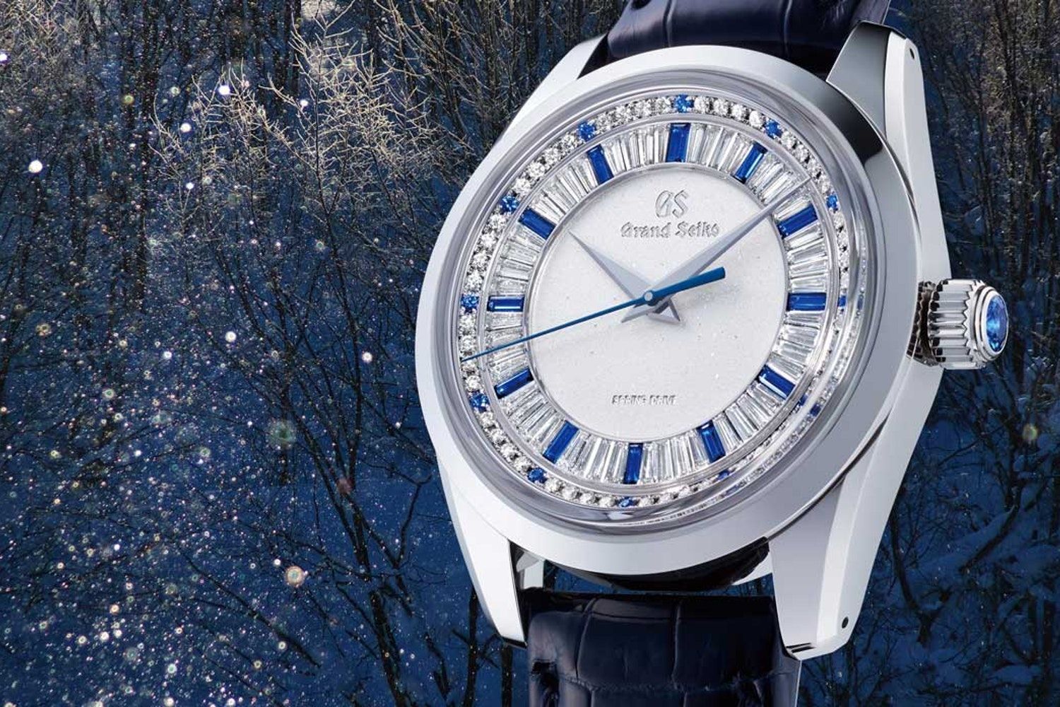 Kỳ Lân Luxury sieu pham grand seiko sbgd205 platinum diamond va sapphire 1 Siêu phẩm Grand Seiko SBGD205 Platinum, Diamond và Sapphire