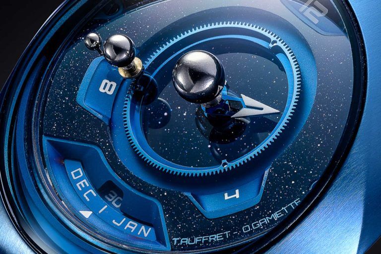 Kỳ Lân Luxury spaceone tellurium mau xanh 1 Đồng hồ SpaceOne Tellurium Black & Blue Titanium