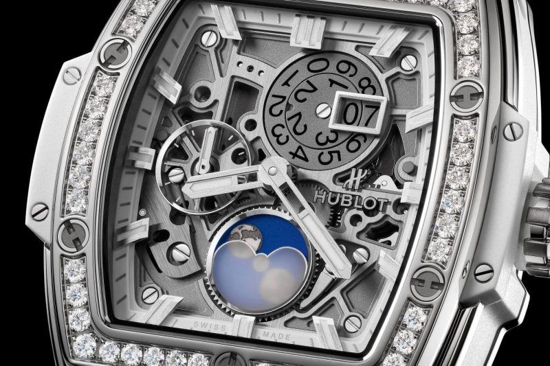 Kỳ Lân Luxury spirit of big bang moonphase titanium white diamonds 42 mm 647 ne 2070 rw 1204 carousel 1 2 ccf8a585 03ba 478a ba72 ce21a7137cef 1 HUBLOT SPIRIT OF BIG BANG MECA-10 TITANIUM