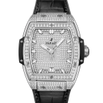 Kỳ Lân Luxury spirit of big bang titanium full pave 39 mm 665 nx 9010 lr 1604 soldier shot 2 HUBLOT SPIRIT OF BIG BANG TITANIUM FULL PAVÉ