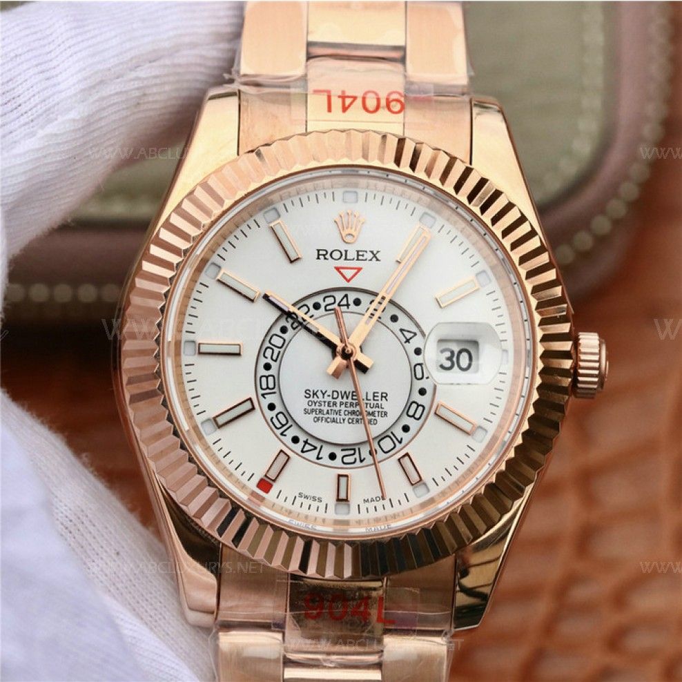 Kỳ Lân Luxury srsk010 1 ROLEX SKY-DWELLER 42mm - VÀNG EVEROSE 18 CT - M326935-0005