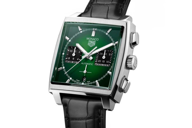 Kỳ Lân Luxury tag heuer monaco green dial 6 TAG Heuer Monaco Green Dial cổ máy thời gian giới hạn