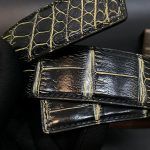 Kỳ Lân Luxury that lung da ca alligator black mix yellow 13 2 Thắt lưng da cá alligator black mix yellow