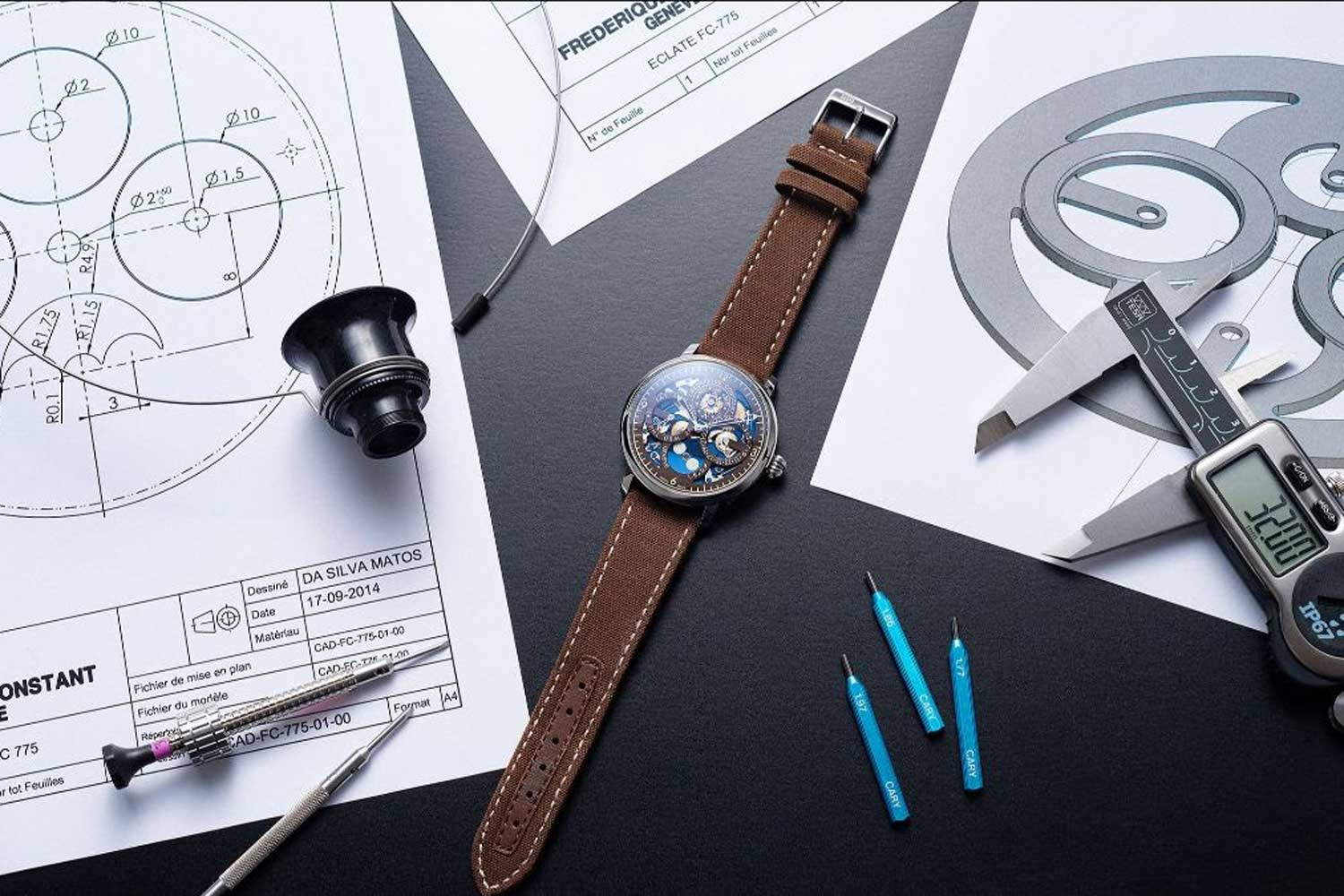 Đồng hồ lịch vạn niên Frederique Constant Slimline