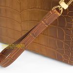 Kỳ Lân Luxury tu i cluch da ca alligator 12 1 scaled 1 Túi clutch da cá alligator brown