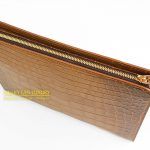 Kỳ Lân Luxury tu i cluch da ca alligator 5 1 scaled 1 Túi clutch da cá alligator brown