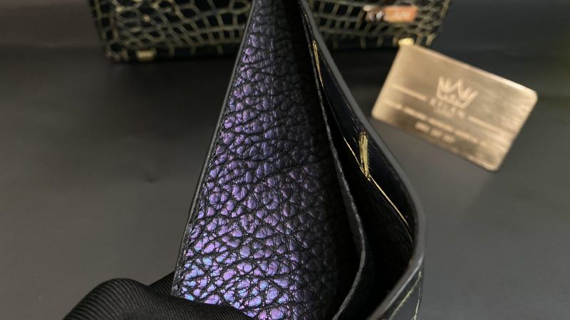 Túi Clutch Alligator Dark Green