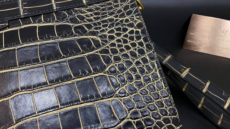 Kỳ Lân Luxury tui clutch alligator dark green 36 scaled 1 Túi Clutch Alligator Dark Green