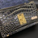Túi Clutch Alligator Dark Green