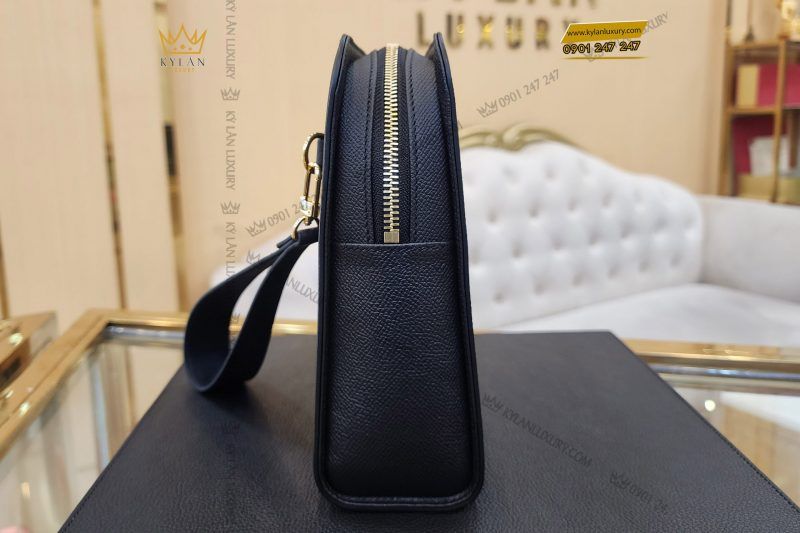 Kỳ Lân Luxury tui clutch cam tay chu k da epsom black 15 scaled 1 Túi Clutch cầm tay chữ K da Epsom black